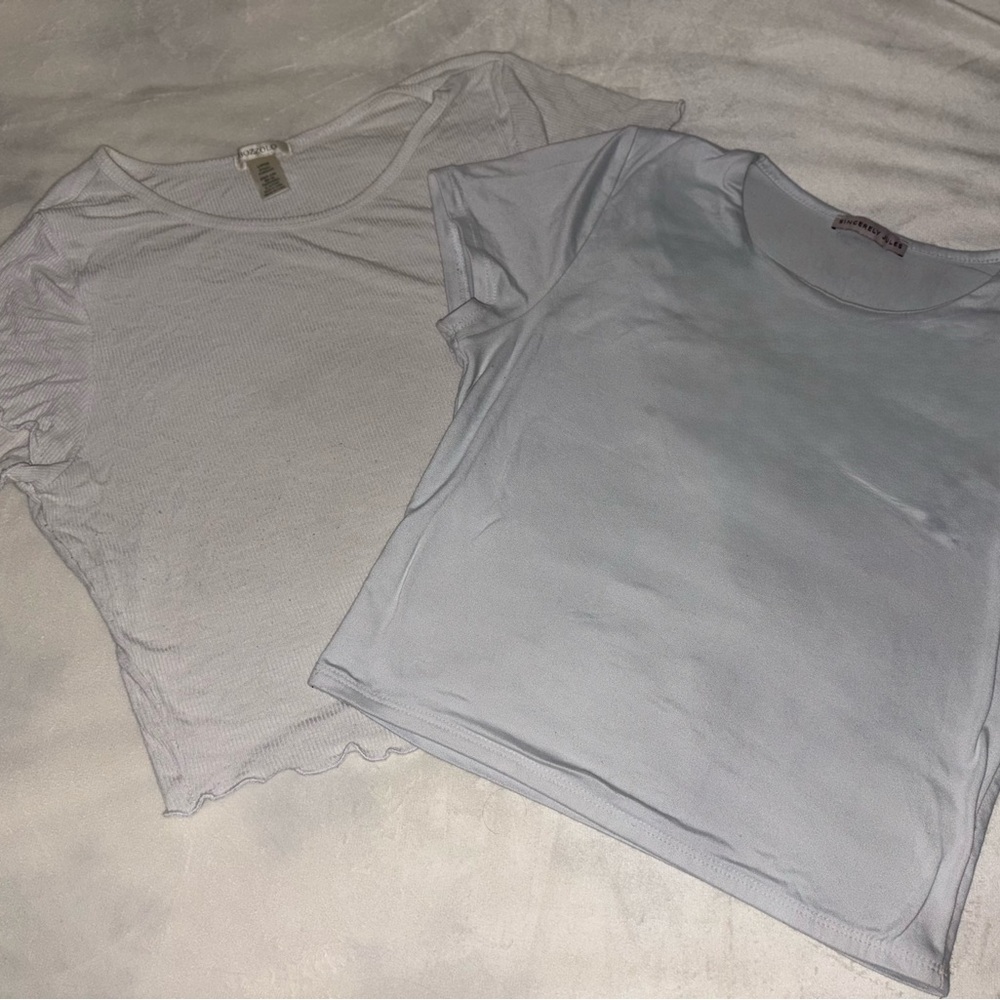 White Cropped T-Shirts